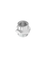 Installation components • Socket housing • Female connector axial • Front panel mounting • M8x1 • 9 mm • for M8x1 female SMT/THR, A-, B-, D- and P-coded • Brass