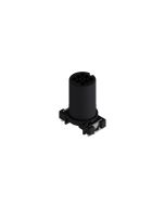 Installation components • Insulation body • Female connector axial • Front panel mounting • M12x1 • 4- pos. • 9 mm • A-coded • Unshielded M16x1,5