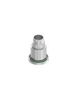 Einbaukomponenten • Flanschgehäuse • Stecker axial • Hinterwandmontage • M8x1 • 6 mm • für M8x1 Stecker SMT/THR, A-, B-codiert • Messing
