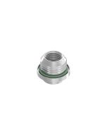 Installation components • Socket housing • Female connector axial • Back panel mounting • M8x1 • 10 mm • for M8x1 female SMT/THR, A-, B-, D- and P-coded • Brass