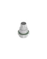 Einbaukomponenten • Flanschgehäuse • Stecker axial • Hinterwandmontage • M8x1 • 10 mm • für M8x1 Stecker SMT/THR, A-, B-codiert • Messing