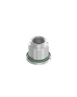 Installation components • Socket housing • Female connector axial • Back panel mounting • M8x1 • 6 mm • for M8x1 female SMT/THR, A-, B-, D- and P-coded • Brass