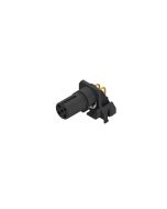 Installation components • Insulation body • Female connector angled • with O-Ring • M12x1 • 4- pos. • A-coded • Solder pin angled • Shielded