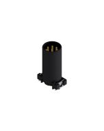 Installation components • Insulation body • Male connector axial • Front panel mounting • M12x1 • 8-pos. • 9 mm • A-coded • SMT • Unshielded M16x1,5