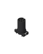 Installation components • Insulation body • Female connector axial • Front panel mounting • M12x1 • 8-pos. • 9 mm • A-coded • SMT • Unshielded M16x1,5
