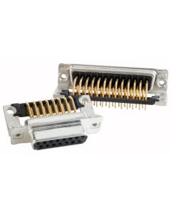 D-SUB Standard • 9-pos. • Plug • Solder pin angled .590" • Quality class 3