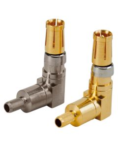 Combination D-SUB contacts • Plug • 50 Ohm • Crimp / crimp angled