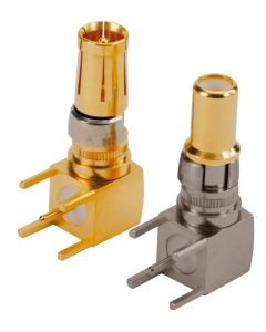 Combination D-SUB contacts • Plug • 50 Ohm • Solder pin angled 5pin