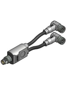 M8x1 • 2x Kupplung M8x1 gewinkelt • 3-pol. • TPU halogenfrei hochflexibel • 3 m