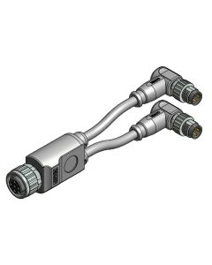 M12x1 • 2x Male connector M8x1 angled • 4- pos. • PVC • 0,3 m