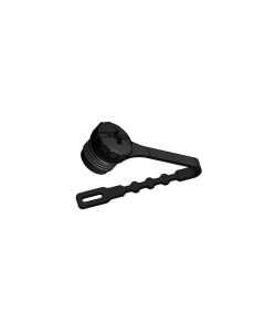 M12x1 • Kupplung axial • Schutzkappe mit Schlaufe • SAL Zubehör • PA GF UL 94 V-0