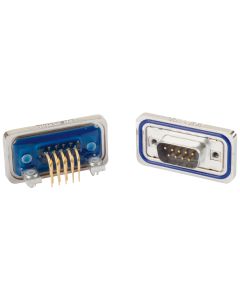 IP67 D-SUB • 9-pos. • Plug • Solder pin angled .189"