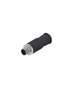 Male connector axial • M12x1 • Screw Termination • 8-pos. • Unshielded • Zinc die cast