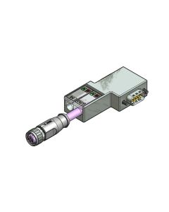 Stecker gewinkelt • B-codiert • Verbindungsleitung • D-SUB Profibus DP • 4-pol. • 2 m • 2xAWG24 • TPE hochflexibel [PUR, Profibus DP] • Geschirmt