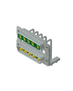 D-SUB Combination Dual Port • 5W5/5W5 • Dual port plug upper / Socket bottom