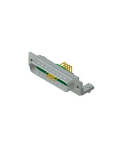 D-SUB Combination Standard • 15W4  [○○ • ○○] • Plug • Solder pin angled .318"
