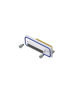 IP67 D-SUB Solid Body • 25-pos. • Socket • Solder pin angled .590"