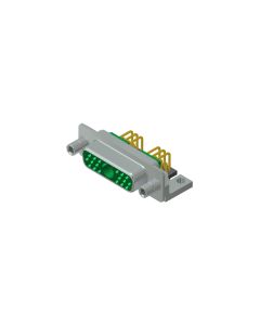 D-SUB Combination High Density • 19W1  [ • ○ • ] • Socket • Solder pin angled