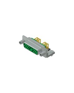 D-SUB Combination High Density • 19W1  [ • ○ • ] • Socket • Solder pin angled