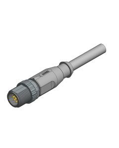 Male connector axial • A-coded • single ended • M12x1 • 12-pos. • 2 m • 0,14 mm² • PVC • Unshielded