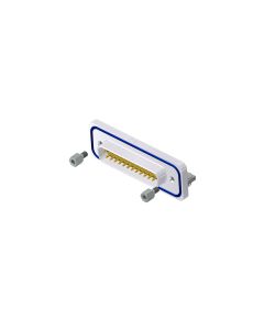 IP67 D-SUB Solid Body • 25-pos. • Plug • Solder pin angled .402"