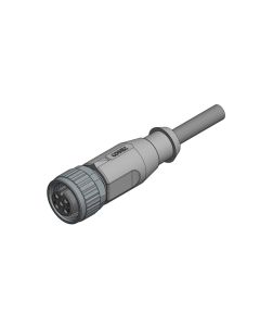 Kupplung axial • A-codiert • Anschlussleitung • M12x1 • 4-pol. • 2 m • 0,34 mm² • PVC • Ungeschirmt