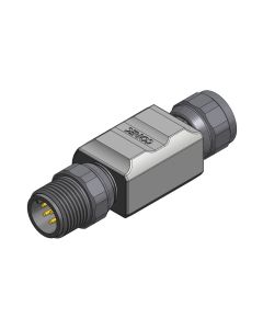 M12x1 • 1x Female connector M12x1 axial • 8-pos.
