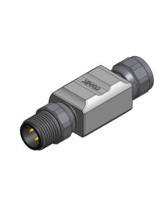 M12x1 • 1x Female connector M12x1 axial • 4- pos.