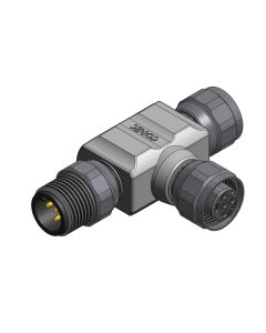 M12x1 • 2x Female connector M12x1 axial • 5- pos.