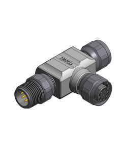 M12x1 • 2x Female connector M12x1 axial • 8-pos.