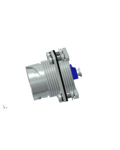 Panel mounted receptacle • LC Duplex SM • Bayonet