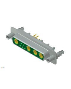 D-SUB Combination Standard • 9W4  [○ • ○○○] • Buchse • Lötpin gerade