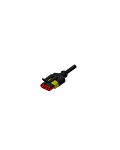 Socket • 3-pos. • Superseal • without protection circuit • 2 m