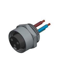 Flansch • Kupplung axial • Frontmontage • 7/8 • 2-pol.+PE • Litze • AWG14 • Ungeschirmt  PG13,5