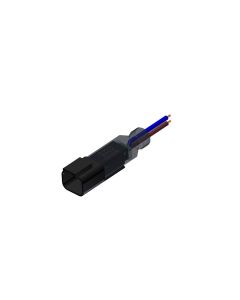 Plug • 2-pos. • DT • with protection circuit suppressor diode / LED • 0,5 m