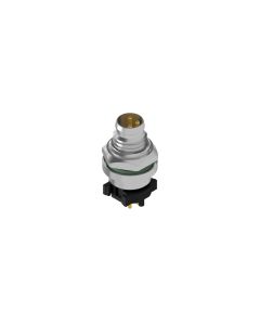 Flansch • Stecker axial • Hinterwandmontage • 3-pol. • 10 mm • A-codiert • THR • Ungeschirmt