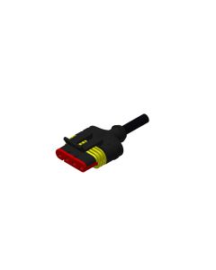 Socket • 4- pos. • Superseal • without protection circuit • 2 m