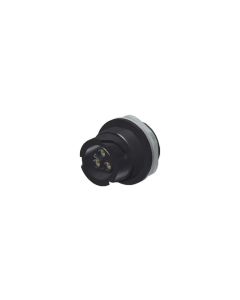 IP67 Power Bayonet, Panel mounted receptacle, 2-pos.+PE, , Socket,