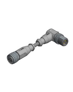Kupplung axial • A-codiert • Verbindungsleitung • M12x1 • 4-pol. • 1,5 m • 0,34 mm² • PVC • Ungeschirmt