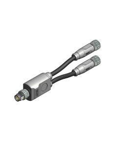 M8x1 • 2x Kupplung M8x1 axial • 3-pol. • TPU halogenfrei hochflexibel • 0,3 m