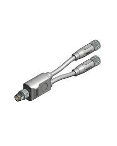 M8x1 • 2x Kupplung M8x1 axial • 3-pol. • PVC • 1,5 m