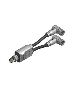 M8x1 • 2x Kupplung M8x1 gewinkelt • 3-pol. • TPU halogenfrei hochflexibel • 1,5 m