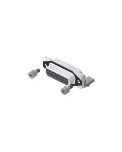 IP67 D-SUB CONEC SlimCon • 15-pos. • Socket • Solder pin angled 8,3 mm