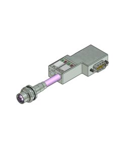 Male connector angled • B-coded • Double ended • D-SUB Profibus DP • 4- pos. • 5 m • 2xAWG22 • TPU shielded SFTP • Shielded