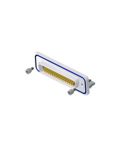 IP67 D-SUB Solid Body • 50-pos. • Plug • Solder pin angled .402"