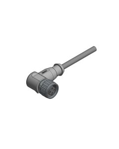 Kupplung gewinkelt • C-codiert • Anschlussleitung • M12x1 • 3-pol.+PE • 10 m • 0,34 mm² • PVC • Ungeschirmt