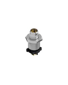 Flansch • Stecker axial • Frontmontage • M8x1 • 4-pol. • 13 mm • A-codiert • THR • Ungeschirmt