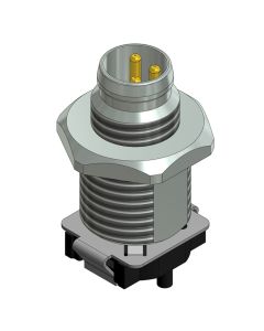 Flansch • Stecker axial • Frontmontage • M8x1 • 4-pol. • 13 mm • A-codiert • SMT • Geschirmt