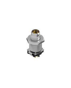 Flansch • Stecker axial • Frontmontage • M8x1 • 4-pol. • 13 mm • A-codiert • THR • Geschirmt