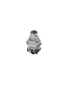 Flansch • Stecker axial • Frontmontage • M8x1 • 4-pol. • 9 mm • A-codiert • THR • Geschirmt
